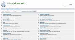 Desktop Screenshot of diskuse.jakpsatweb.cz