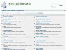 Tablet Screenshot of diskuse.jakpsatweb.cz